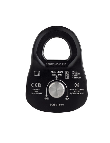 Poulie simple à flasques mobiles - RESCUE M 2026 - PETZL®