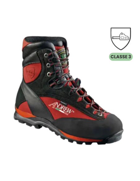 Chaussures de protection scie à chaine Classe 3 avec pédale - TREE CLIMBING WOOD - ANDREW®