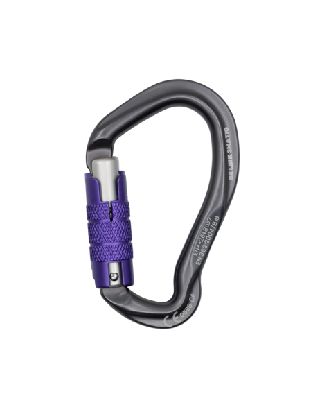 Mousqueton asymétrique - Triple action - BE LINK 3-MATIC - BEAL®