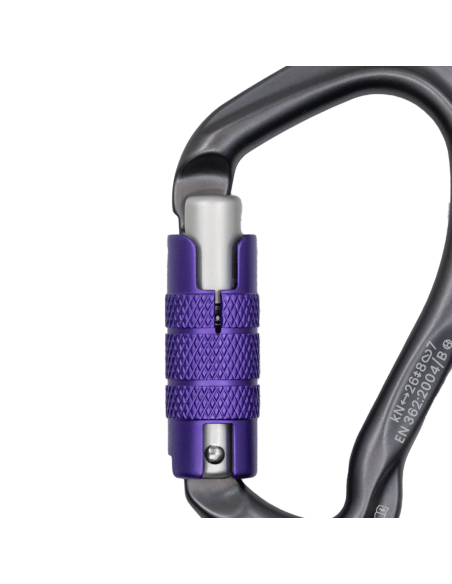 Mousqueton asymétrique - Triple action - BE LINK 3-MATIC - BEAL®