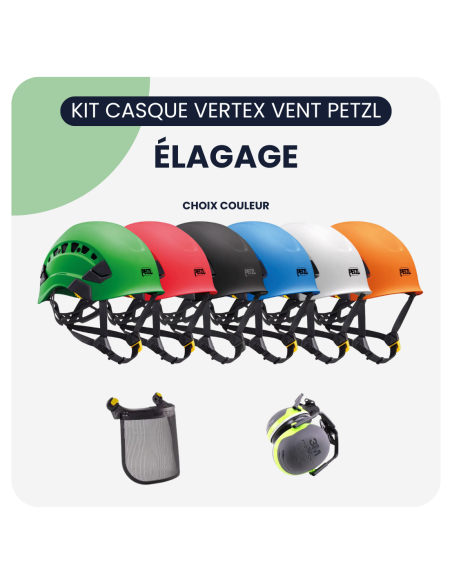 Kit casque VERTEX VENT PETZL pour élagueurs