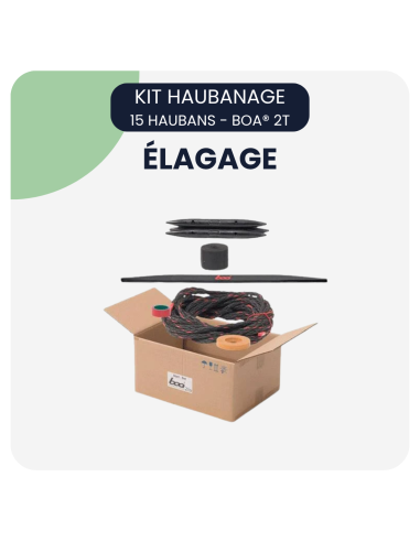 Kit haubanage (15 haubans) - BOA® 2T - ARBOA®