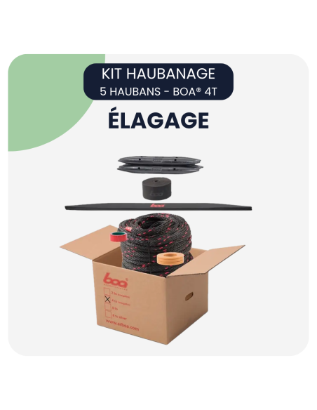 Kit haubanage (5 haubans) - BOA® 4T - ARBOA®