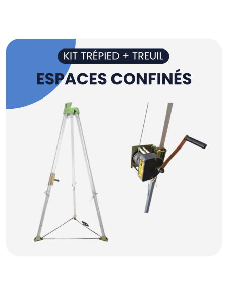 Kit trépied + treuil  pour espaces confinés - SECURA®