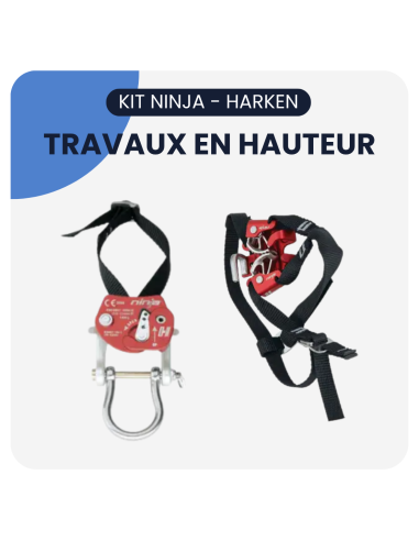 Pack Ninja Harken® - Bloqueur ventral MULTIASCEND NINJA+ bloqueur de pieds NINJA