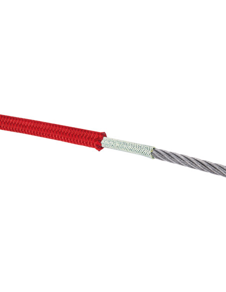 Longe armée de maintien au travail réglable avec 1 mousqueton triple action - CABLE ADJUSTER - CAMP®