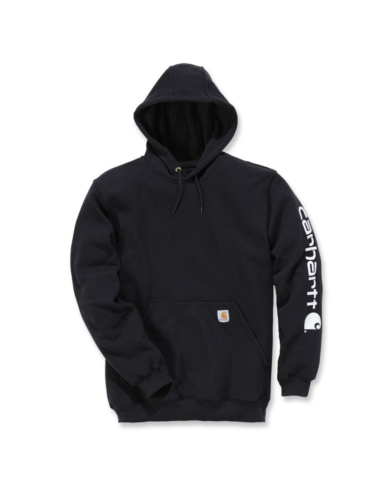 Sweat à capuche poids moyen non zippé logo -...