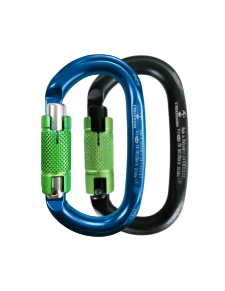 Mousqueton alu ovale - Double action - TWONUTS - L'EEKHOORN®