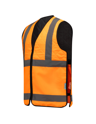 Gilet rafraîchissant haute visibilité avec...