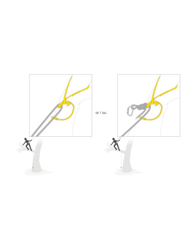 Fausse fourche réglable, avec boule de ferlette/cochonnet - NAJA - PETZL®