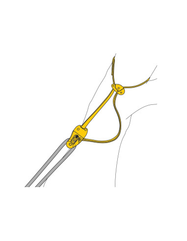 Fausse fourche réglable, avec poulie et boule de ferlette/cochonnet - EJECT - PETZL®