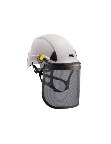 Visière de protection complète grillagée avec système EASYCLIP pour casques VERTEX et STRATO - VIZEN MESH - PETZL®