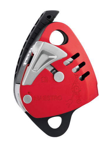 Descendeur avec poulie-bloqueur intégrée - MAESTRO L - PETZL®
