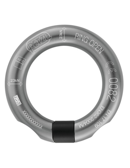 Anneau de connexion ouvrable alu multidirectionnel - RING OPEN G - PETZL®