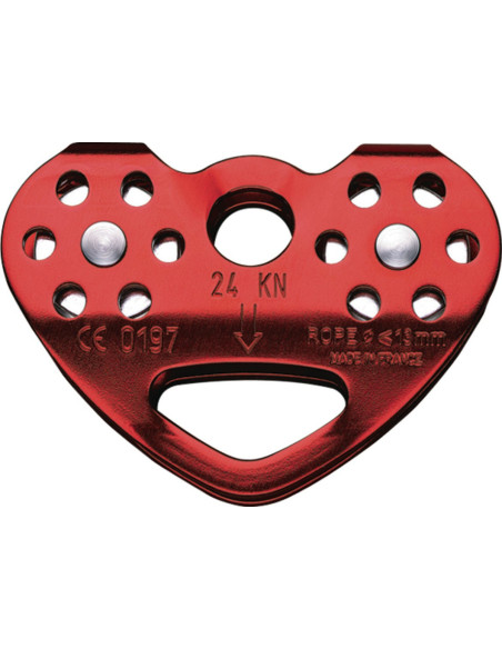 Poulie double pour tyroliennes sur corde - TANDEM - PETZL®