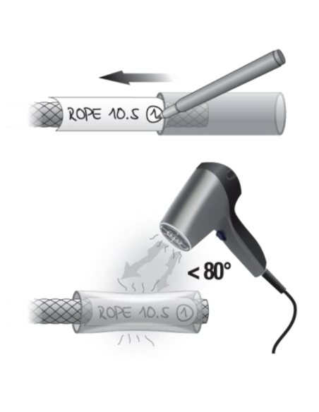 Kit de marquage de bout de corde (pack de 25) - ROPE END KIT XL - BEAL®