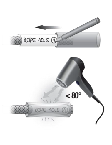 Kit de marquage de bout de corde (pack de 25) - ROPE END KIT XL - BEAL®