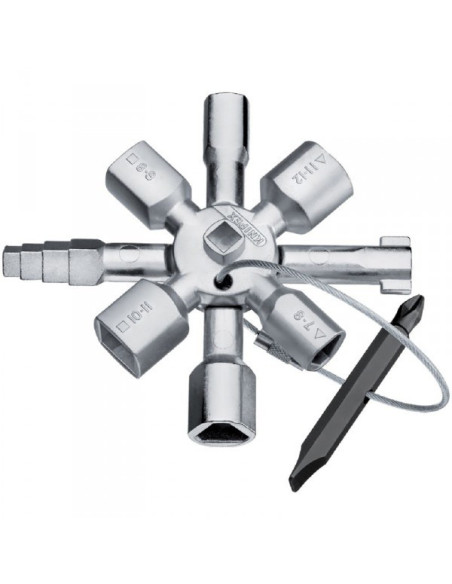 Clé universelle pour armoires de commande - TWINKEY - KNIPEX®