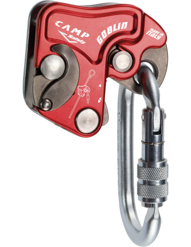 Antichute mobile sur corde (ø10mm et +) avec fonction de blocage (livré avec son mousqueton) - GOBLIN - CAMP®