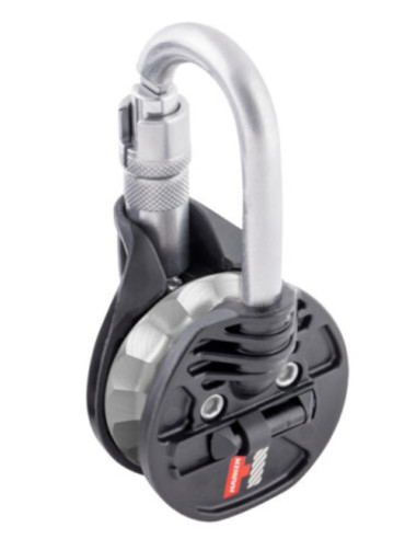 Poulie-mousqueton acier triple action avec cliquet - SNATCHET 65 RACHET - HARKEN®