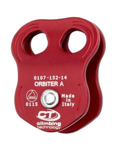 Poulie simple à flasques mobiles avec deux trous de connexion - ORBITER A - CLIMBING TECHNOLOGY®