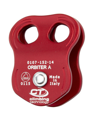 Poulie simple à flasques mobiles avec deux trous de connexion - ORBITER A - CLIMBING TECHNOLOGY®