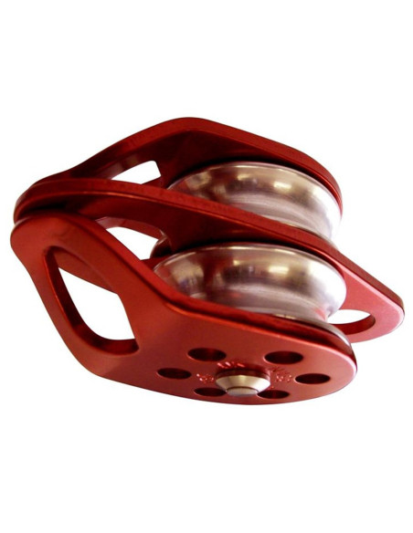 Poulie Double à flasques mobile avec 2 points d'ancrage ø13mm Max - EIGER - ISC WALES®