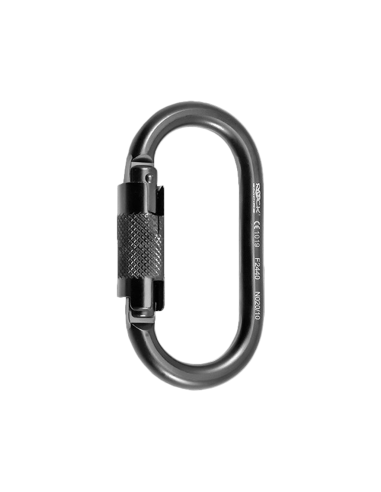 Mousqueton acier oval double action - ROCK EMPIRE®