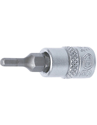 Douille à embouts pour clés dynamométriques | 6,3 mm (1/4") | six pans intérieurs 3 mm - BGS®