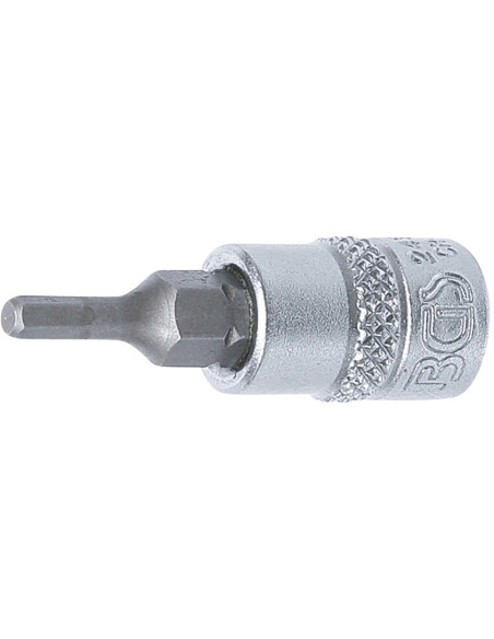 Douille à embouts pour clés dynamométriques | 6,3 mm (1/4") | six pans intérieurs 3 mm - BGS®
