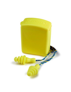 Bouchons anti-bruit jaunes cordés SNR 30 dB - COVERGUARD®