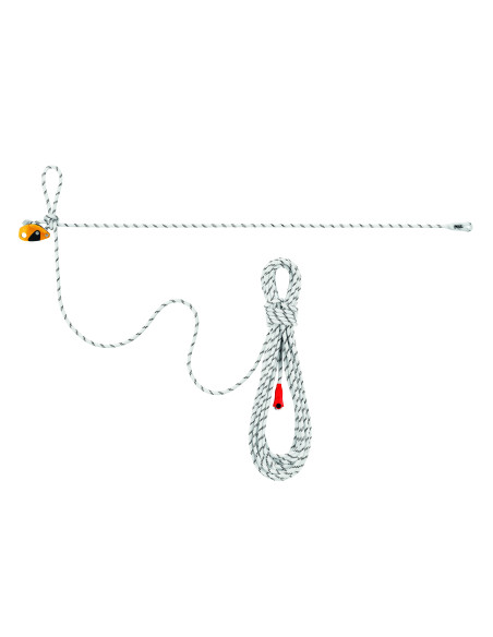 Ligne de vie temporaire horizontale en corde pour 2 utilisateurs - GRILLON - PETZL®
