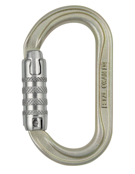 Mousqueton acier oval triple action version INT - OXAN - PETZL®