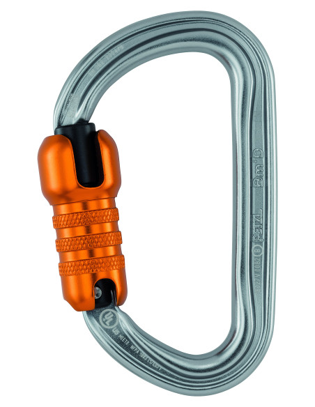 Mousqueton alu en D triple action - BM'D - PETZL®
