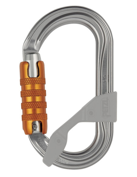 Petzl OK TRIACT-LOCK – mousqueton ovale triple action | equipeur.fr