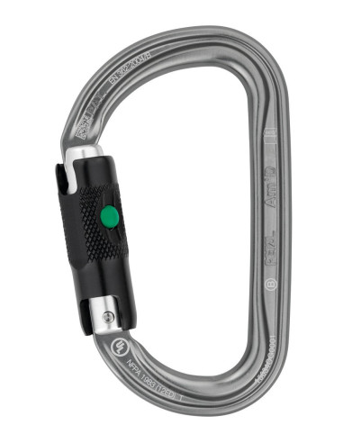 Mousqueton alu en D - AM'D BALL-LOCK - PETZL®