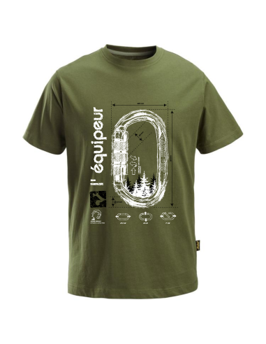 T-shirt manches courtes avec impression mousqueton - MOUSTREE - L'ÉQUIPEUR® by SNICKERS®
