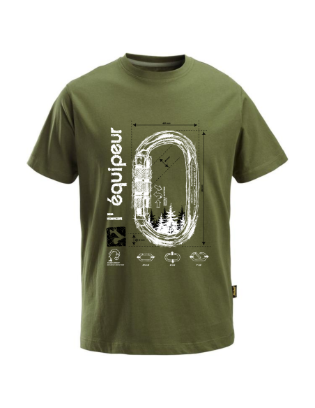 T-shirt manches courtes avec impression mousqueton - MOUSTREE - L'ÉQUIPEUR® by SNICKERS®