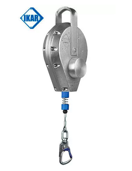 Antichute descendeur/évacuateur à câble, carter alu et snaphook alu - 42-HAS - IKAR®