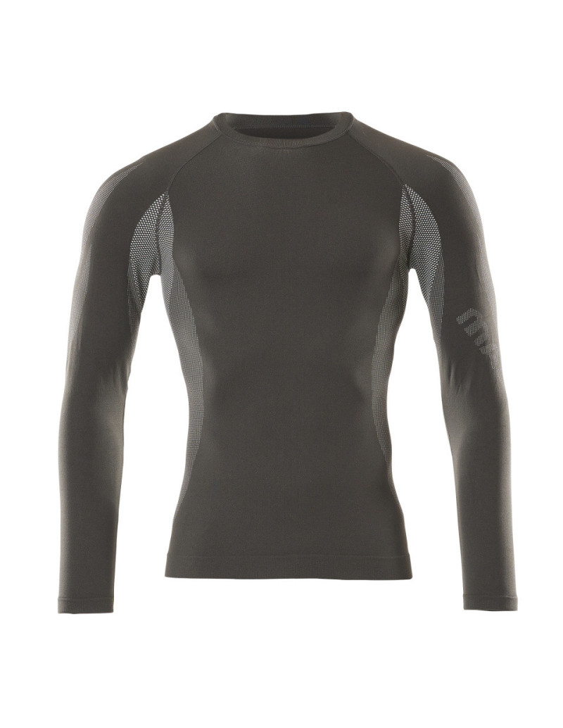 T-shirt De Compression Homme Avec Impression Squelette En Flammes - Manches Longues - Sport Et Déguisement Halloween