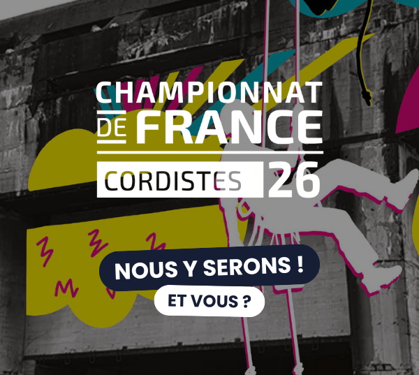 L'équipeur sera au Championnat de France des Cordistes 2026 : rendez-vous à Bordeaux du 3 au 5 juin 2026 !